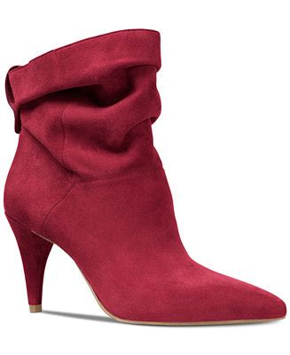 michael kors carey leather booties|Michael Kors Charcoal Carey Leather Booties 8.5 .